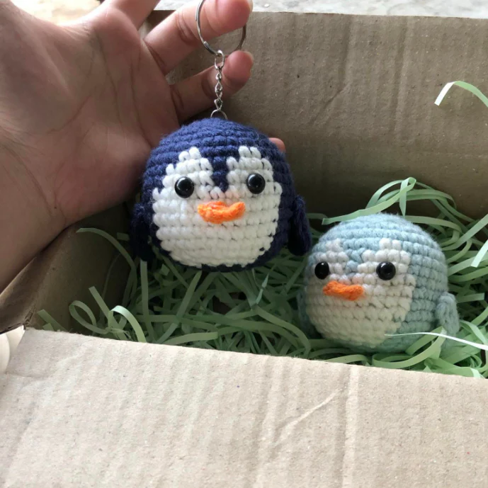Handmade Beautiful Penguin Keychain for Animal Lovers