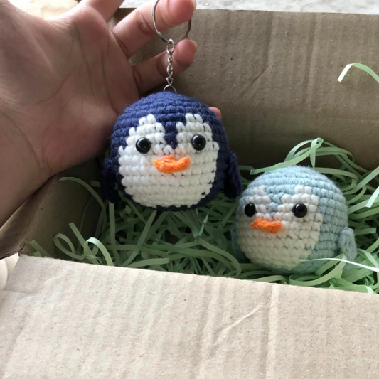 Handmade Beautiful Penguin Keychain for Animal Lovers