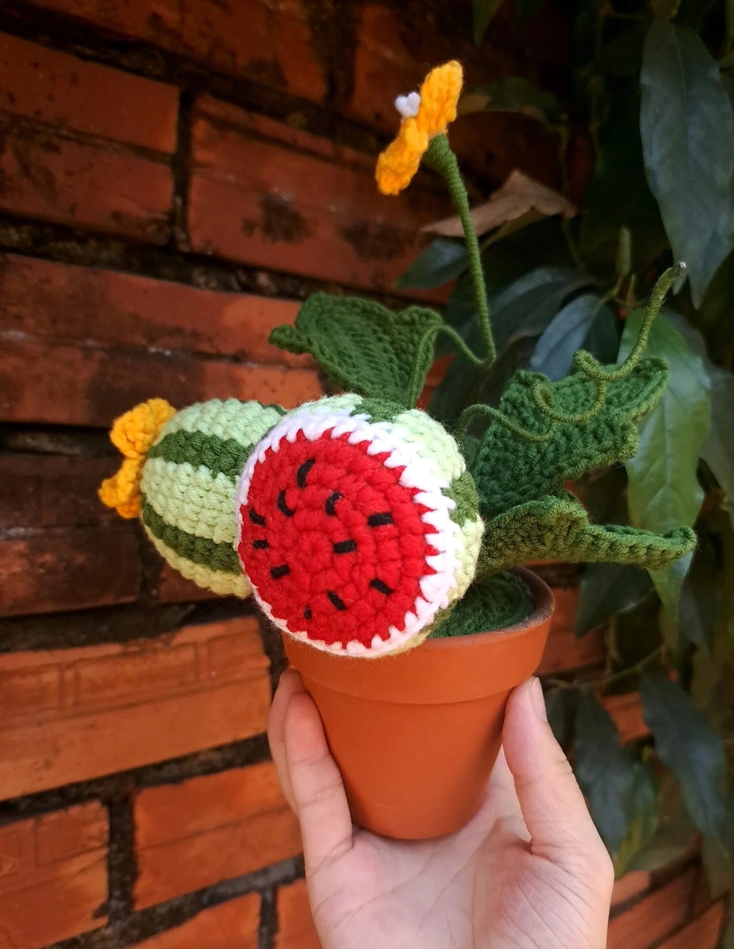 Handcrafted Crochet Flower Vase - Gift For Mom, Little Girls